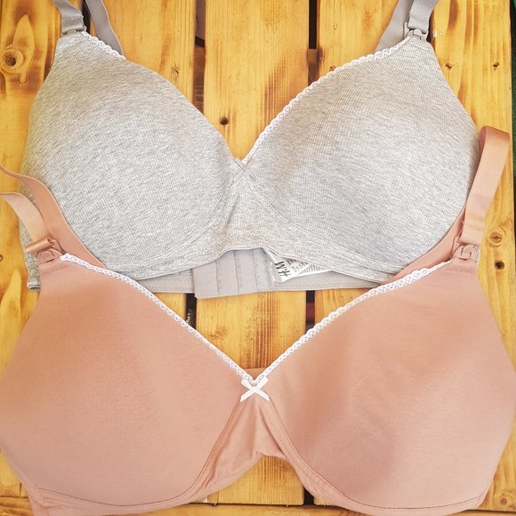 2 x underwire free nursing bras - Picture 1 of 1
